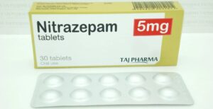 Nitrazepam tablets in original packaging